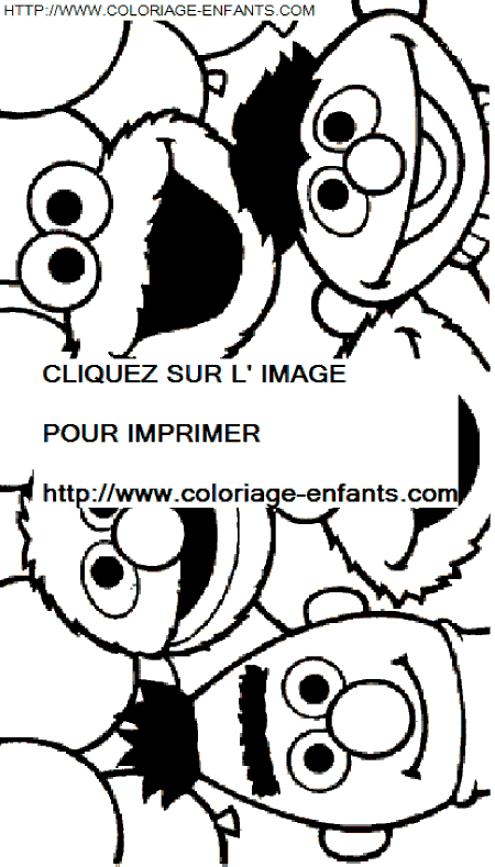 coloriage Serie Tv Rue Sesame