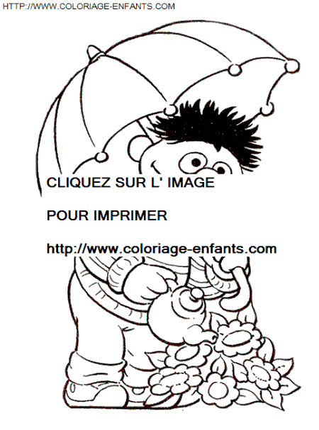 coloriage Serie Tv Rue Sesame