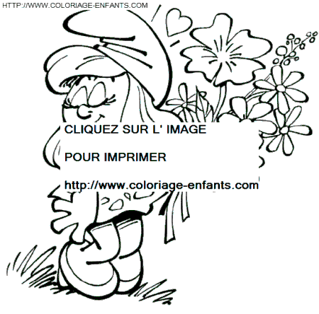 coloriage schtroumpfs