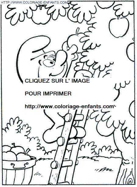 coloriage schtroumpfs