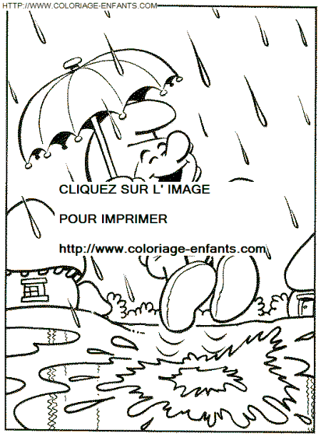 coloriage schtroumpfs