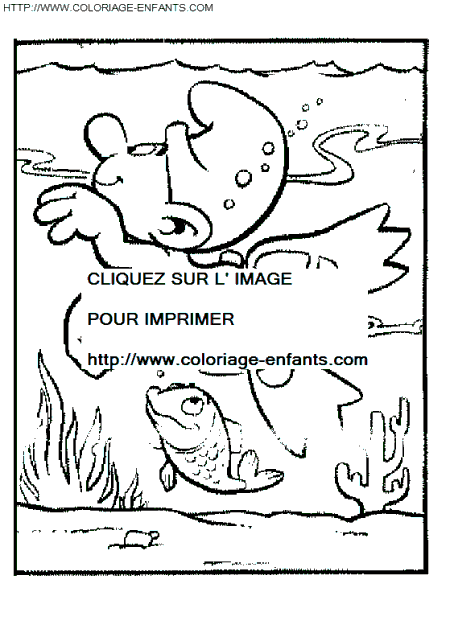 coloriage schtroumpfs