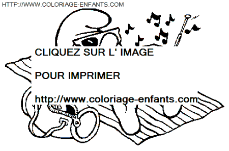 coloriage schtroumpfs