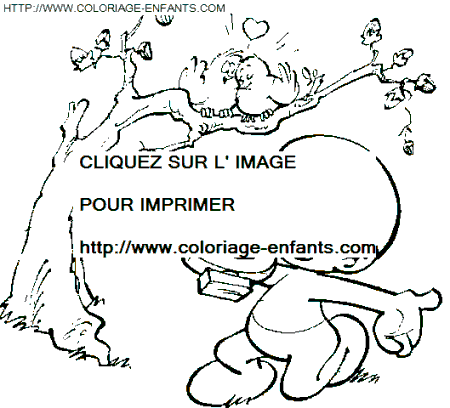 coloriage schtroumpfs