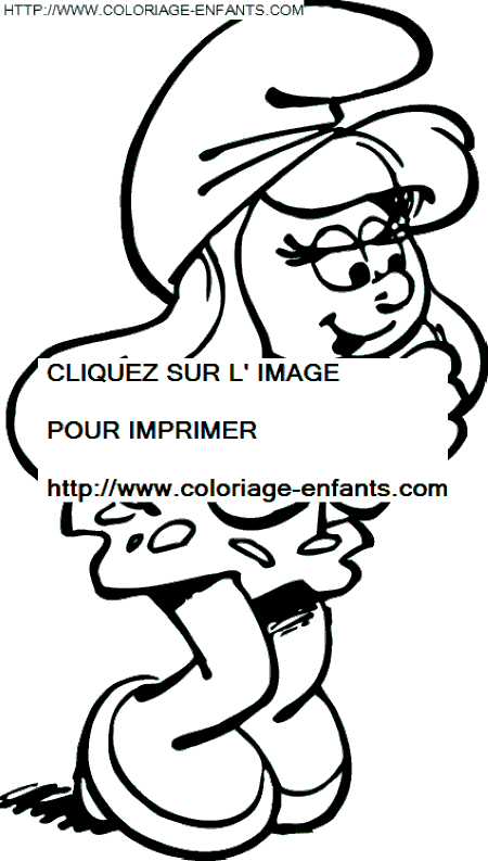 coloriage schtroumpfs