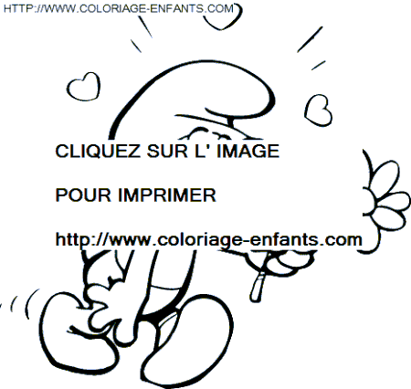 coloriage schtroumpfs