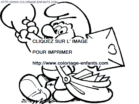 coloriage schtroumpfs