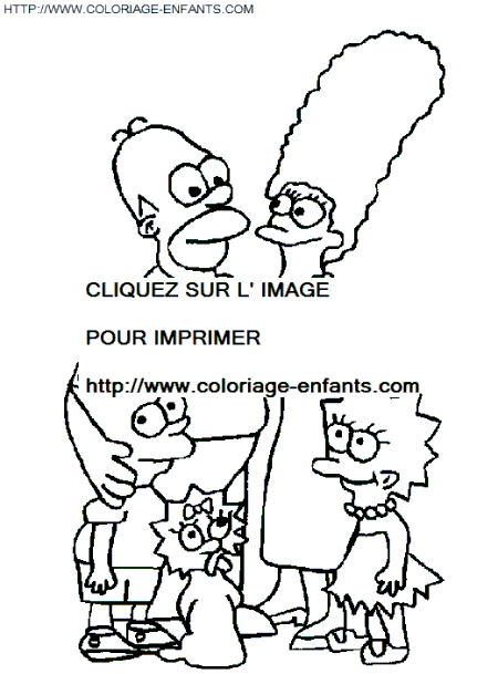 coloriage simpsons