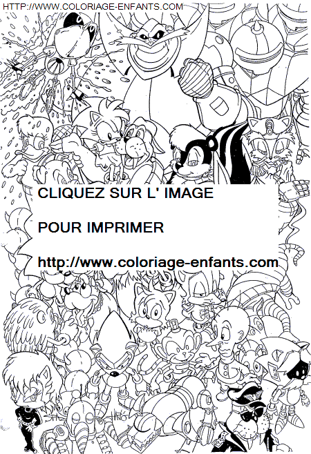 coloriage Serie Tv Sonic