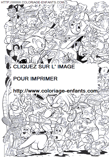 coloriage Serie Tv Sonic