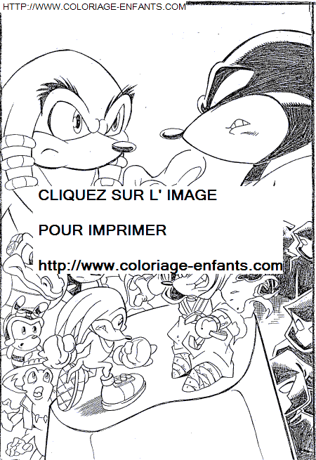 coloriage Serie Tv Sonic