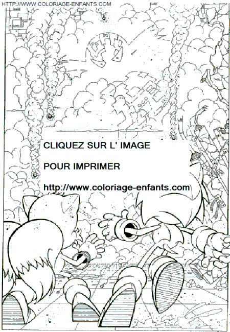 coloriage Serie Tv Sonic