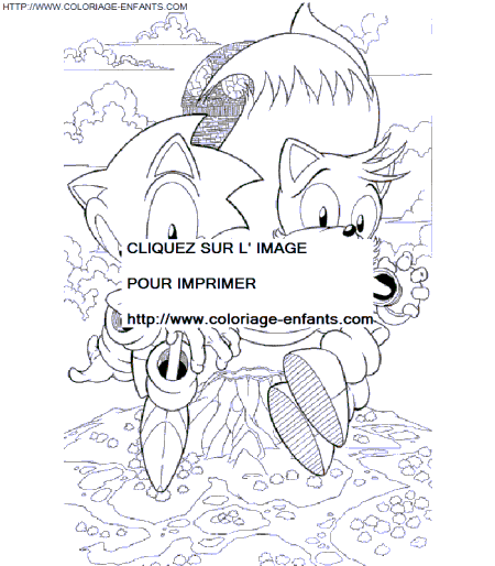 coloriage Serie Tv Sonic