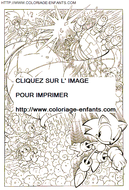 coloriage Serie Tv Sonic