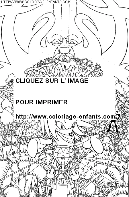 coloriage serie tv sonic le herisson