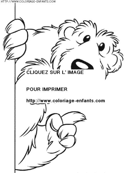 coloriage serie tv tibert