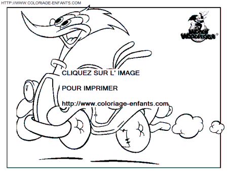 coloriage woody woodpecker