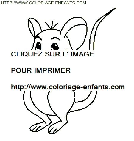 coloriage souris