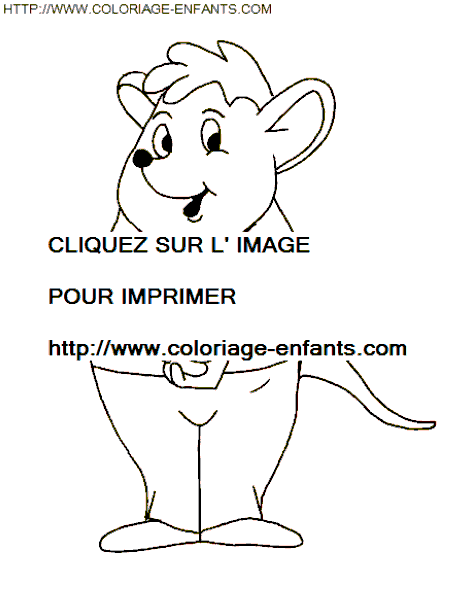 coloriage souris