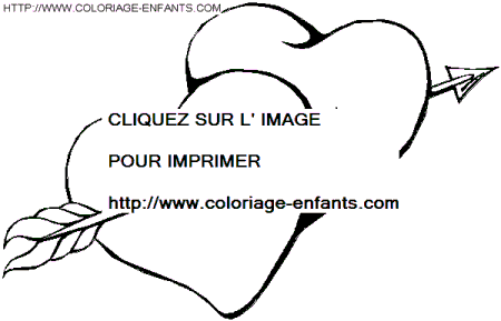 coloriage st valentin deux coeurs reunis