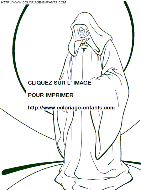 coloriage star wars empereur attendant les jedis