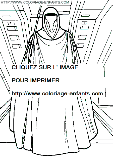 coloriage star wars empereur