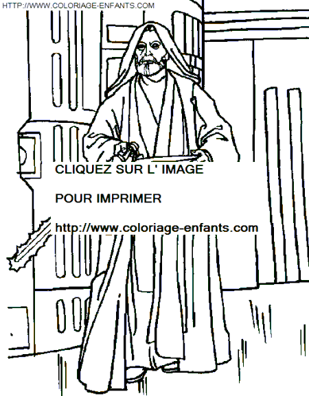 coloriage star wars obiwan kenobi