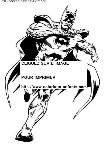 coloriage super heros batman