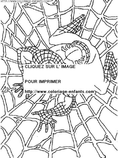 coloriage super heros spiderman