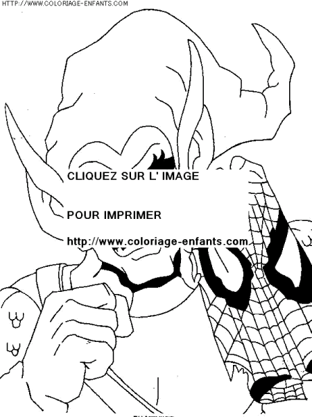 coloriage super heros spiderman