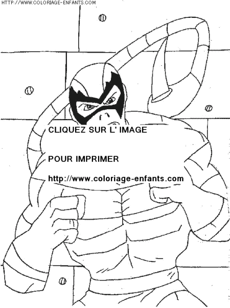 coloriage super heros spiderman