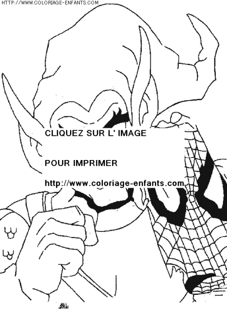 coloriage super heros spiderman