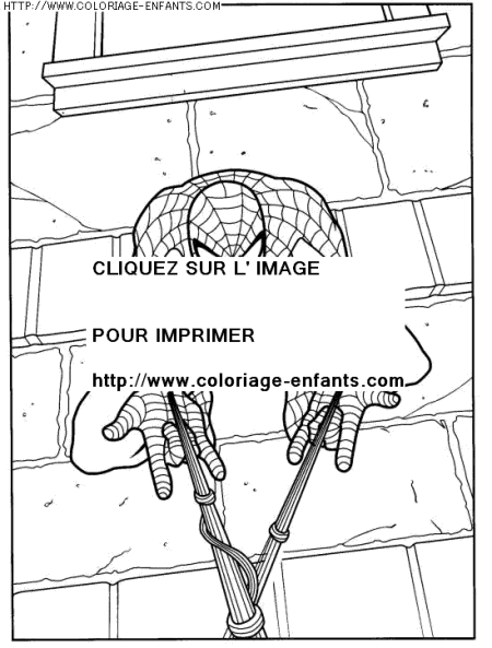 coloriage super heros spiderman