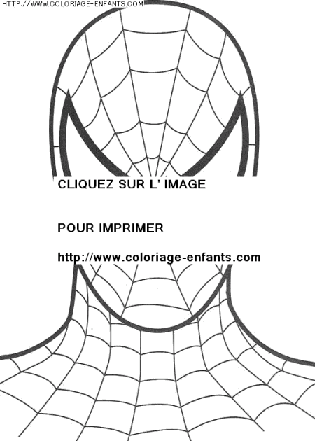 coloriage super heros spiderman