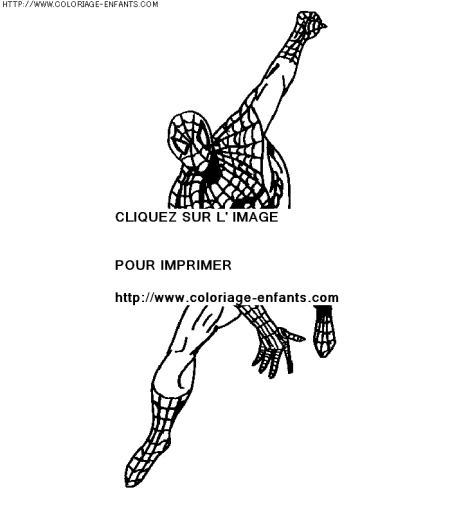 coloriage super heros spiderman