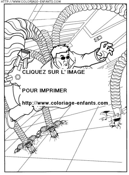 coloriage super heros spiderman