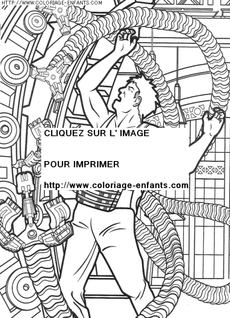 coloriage super heros spiderman