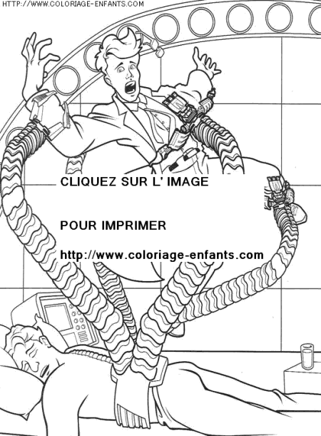 coloriage super heros spiderman