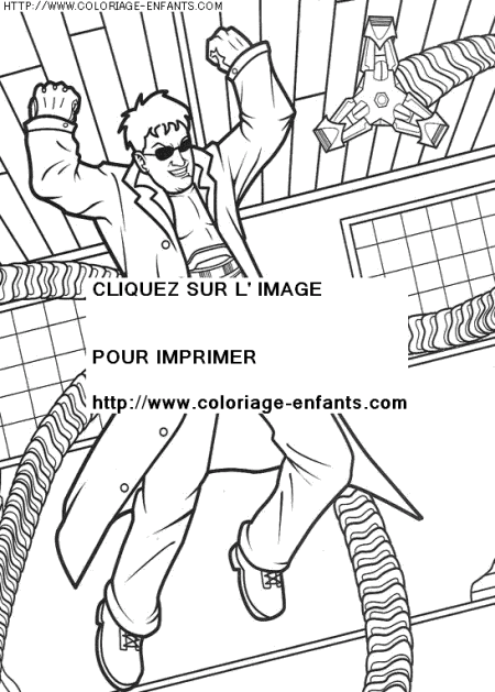 coloriage super heros spiderman