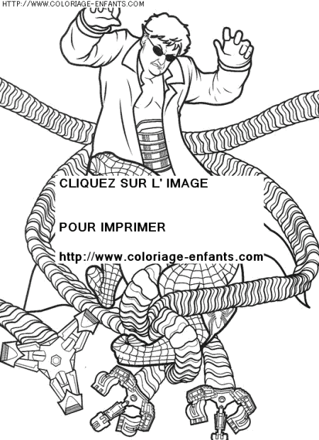 coloriage super heros spiderman