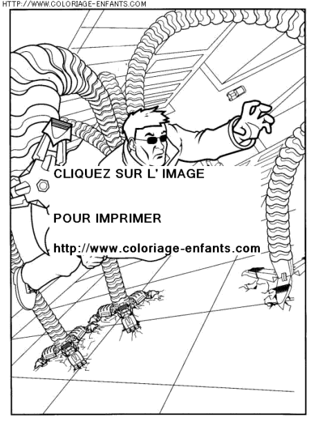 coloriage super heros spiderman