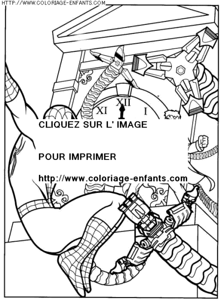 coloriage super heros spiderman