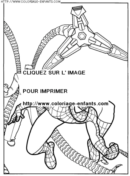 coloriage super heros spiderman