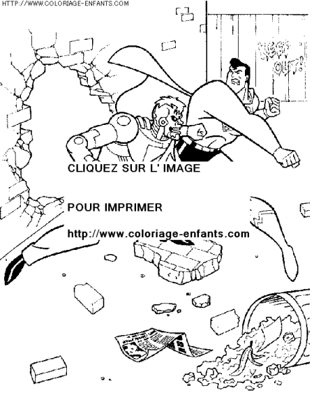 coloriage super heros superman