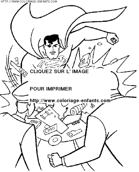 coloriage super heros superman