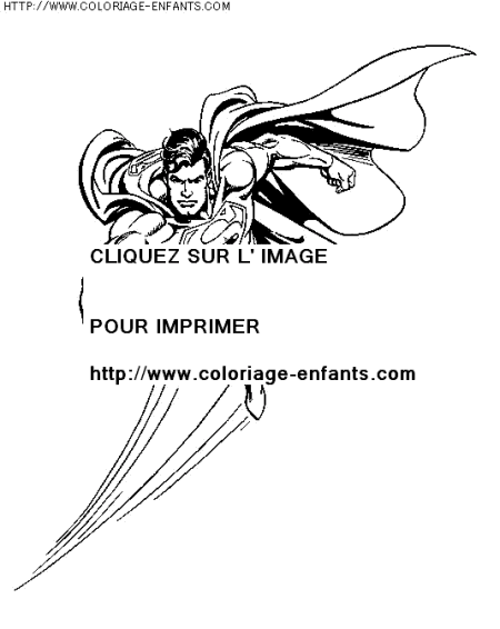 coloriage super heros superman