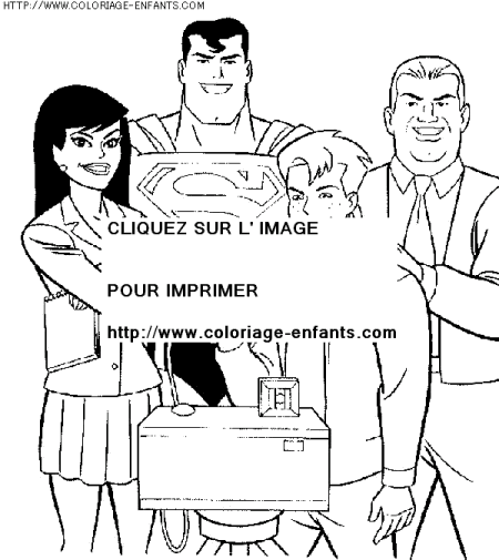 coloriage super heros superman