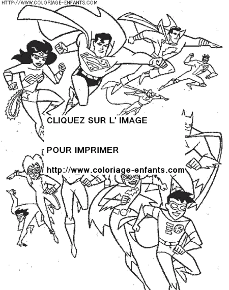 coloriage super heros superman