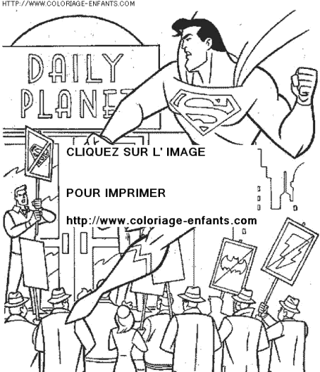 coloriage super heros superman