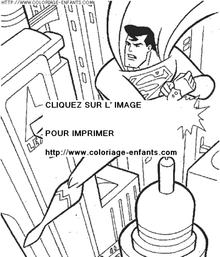 coloriage super heros superman